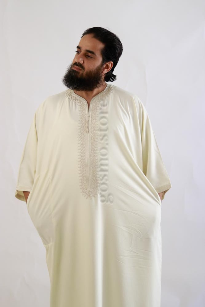 كندورة كباردين مطروزة رجال