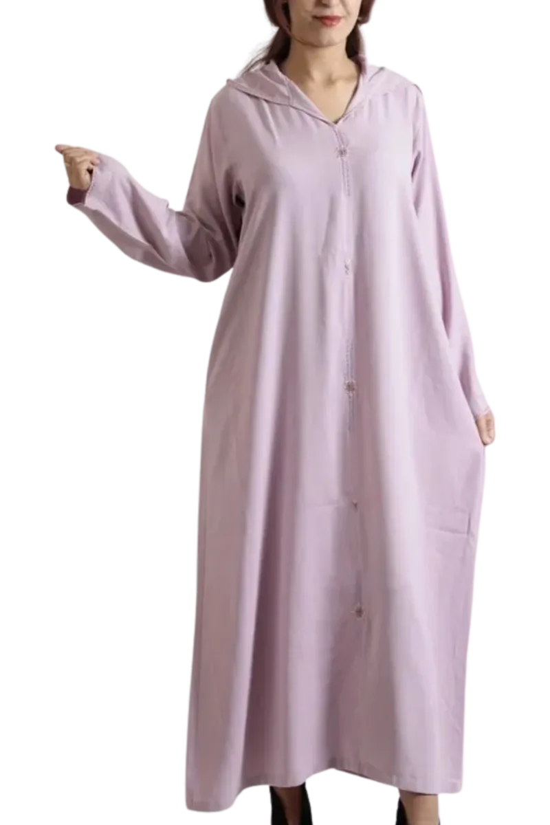 جلابة كربب مغربية مطروزة للنساء
