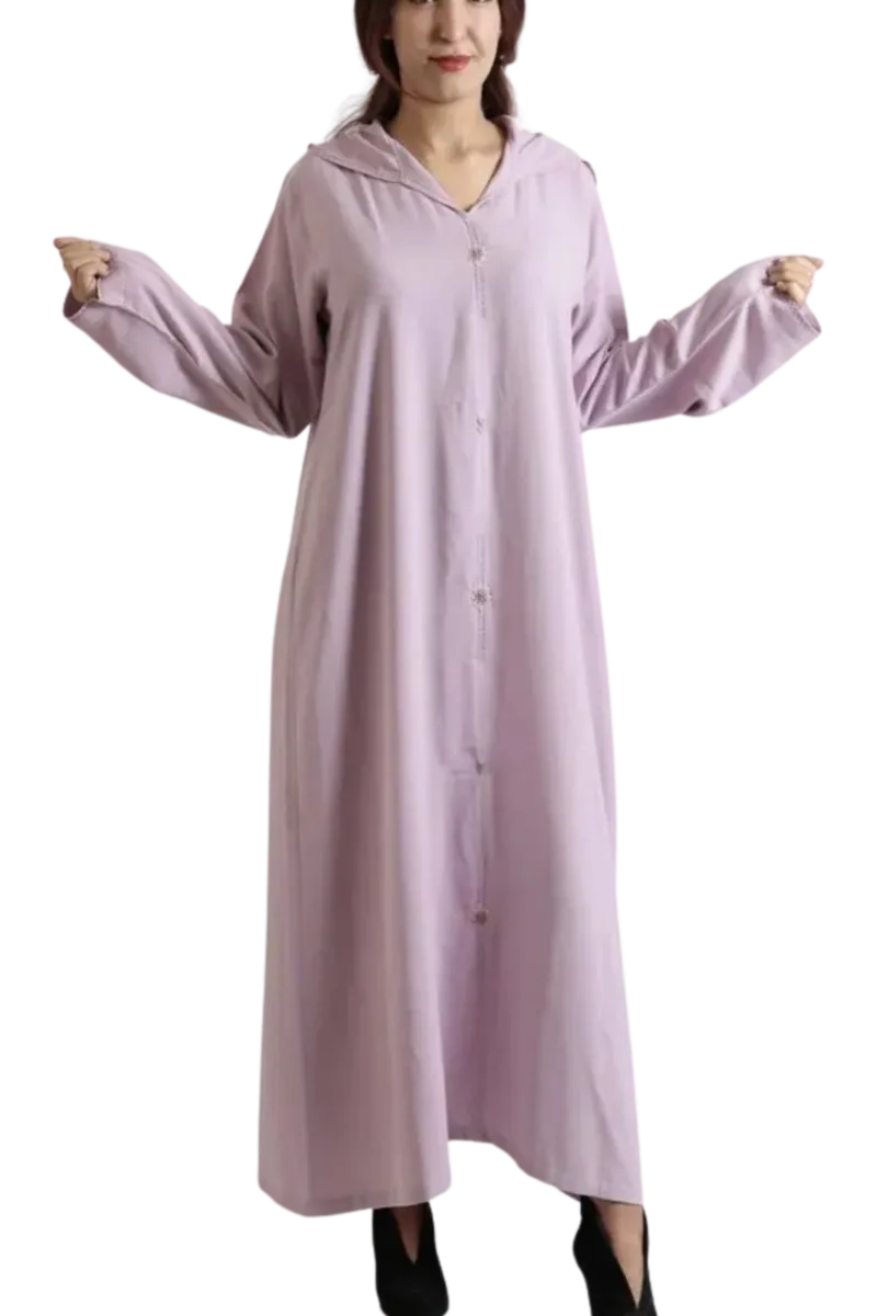 جلابة كربب مغربية مطروزة للنساء